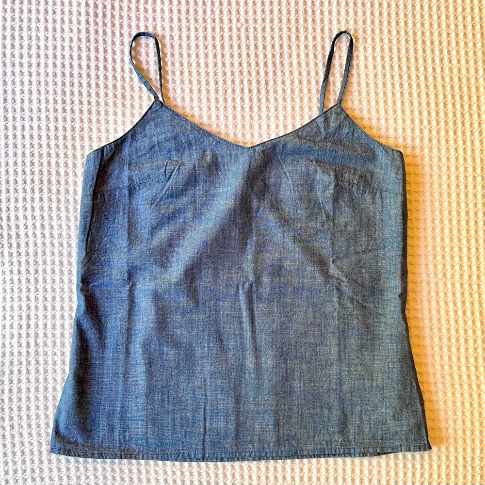 NWT! JCrew denim tank top with lining.